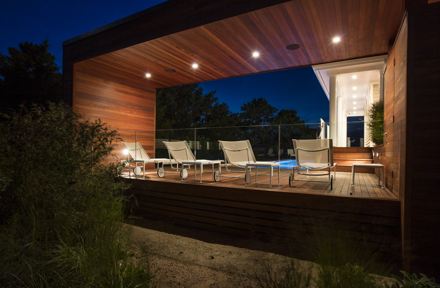 Photo of construction by Ronald Webb Builder.